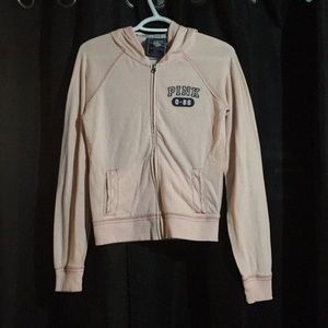 VS PINK light pink spring hoodie